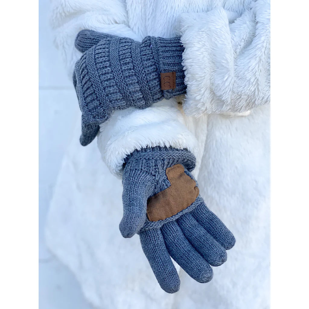 Knit Gloves with lining