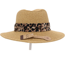 Load image into Gallery viewer, Fedora with Leopard Printed Band ST821

