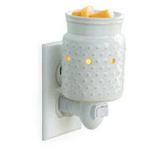 Load image into Gallery viewer, White Hobnail Pluggable Fragrance Warmer

