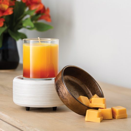 White Washed Bronze 2-in-1 Classic Warmer