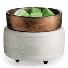 Load image into Gallery viewer, White Washed Bronze 2-in-1 Classic Warmer
