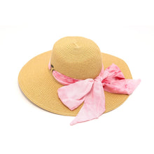 Load image into Gallery viewer, Sunhat - Wide Brim Floppy Hat with Tie Dye Sash
