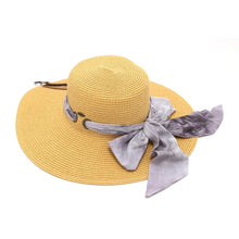 Load image into Gallery viewer, Sunhat - Wide Brim Floppy Hat with Tie Dye Sash
