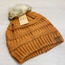 Load image into Gallery viewer, Fur Pom Beanie Unlined HAT43
