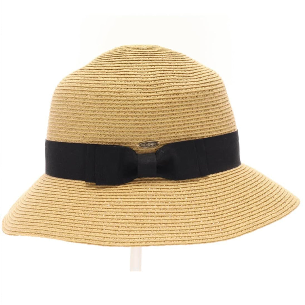 Summer Cloche Hat with Ribbon Band ST15