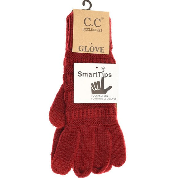 Cable Knit CC Gloves – Not Lined