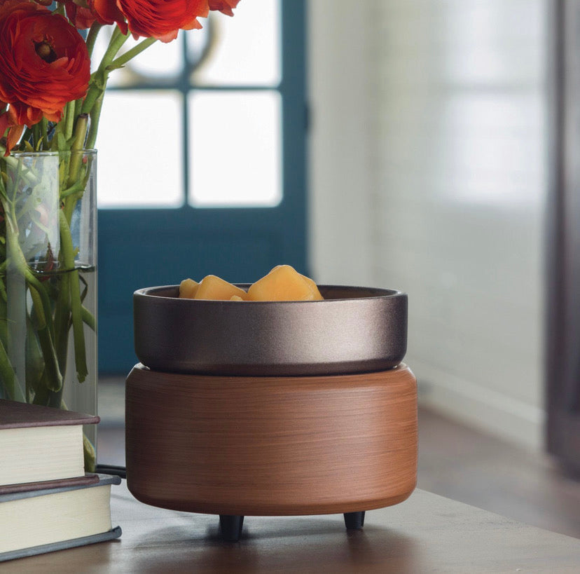 2-in-1 Dish Warmer - Pewter Walnut