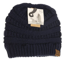 Load image into Gallery viewer, Criss-Cross Ponytail Beanie CCB1
